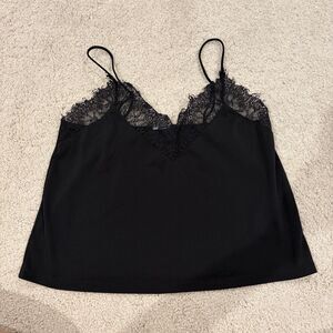 Y2K Kimchi Blue Black women’s Small Lace Tank Top Cami Camisole Sexy Going Out